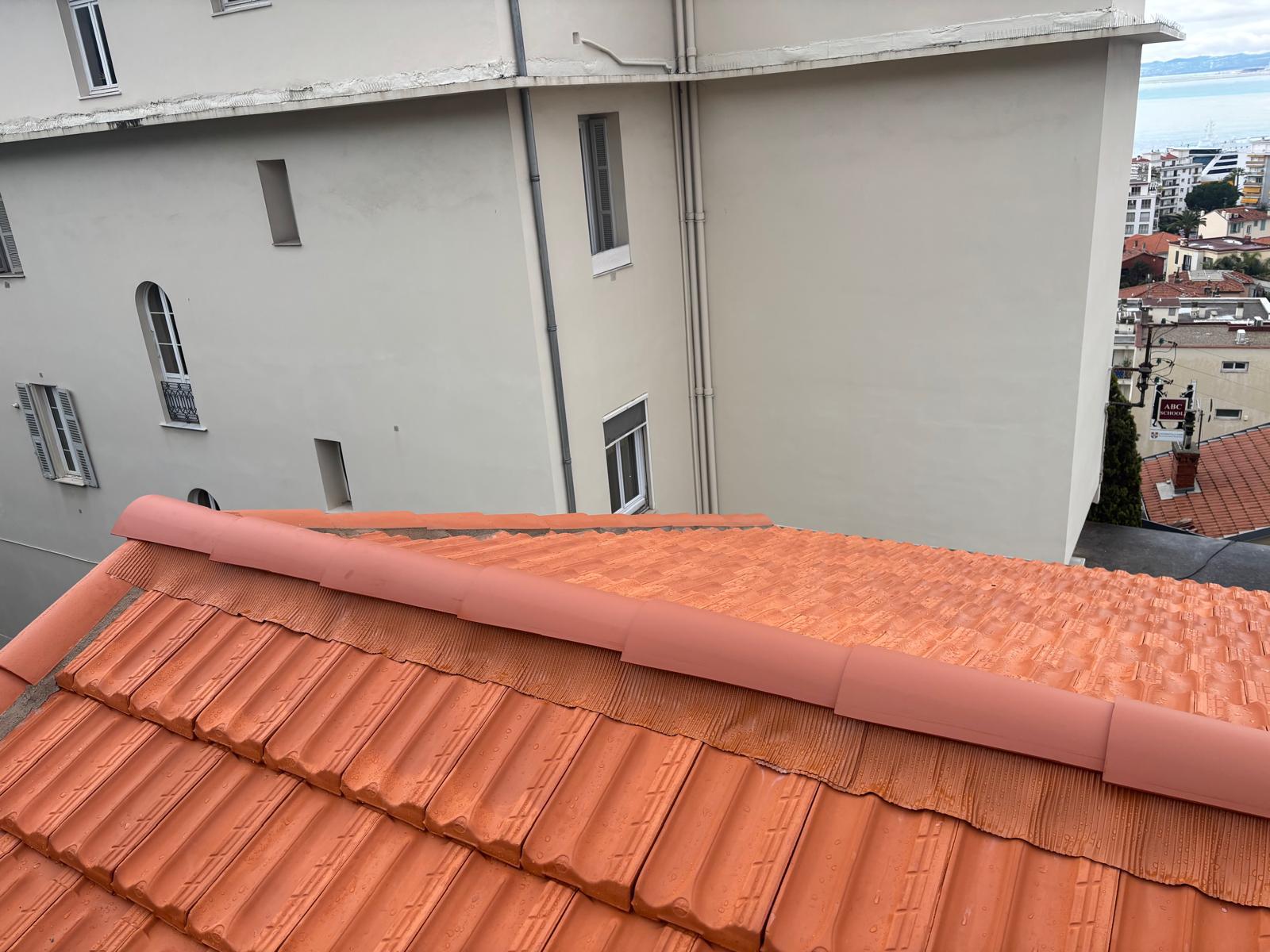 Couverture après passe de JP Couvreur Antibes