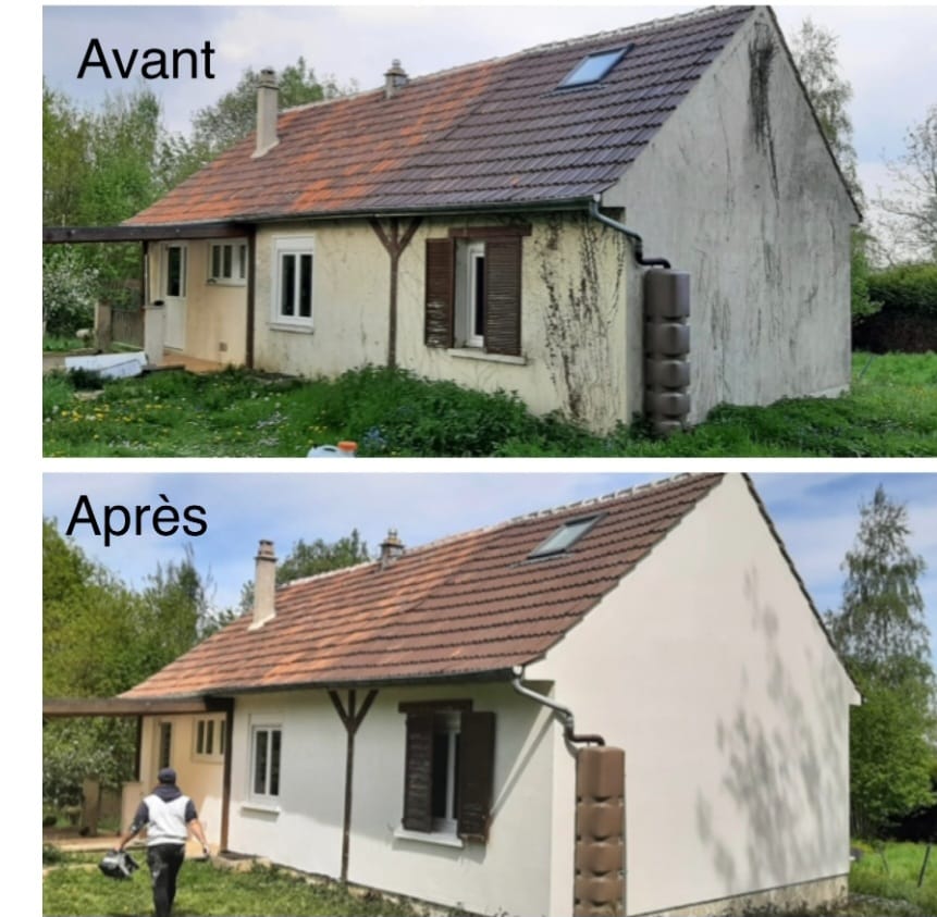 Projet d'une rénovation de toiture en construction